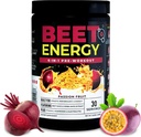 Nutrologia Beet Energy O2, Pre Workout Powder, Energy, Endurance & Nitric Oxide Booster with Beet Powder, Yerba Mate, Adaptogens & Electrolytes, Vegan Pre Workout, Passion Fruit Flavor, 30 Servings