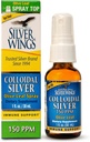 Natural Path Silver Wings Colloidal Silver 150ppm (750mcg) w/Olive Leaf - Suplemento Inmuno - 1oz Spray