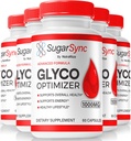 NutraRize (5 Pack) Sucre Sync Glyco Optimizer Capsules, Officiel SucreSync Glyco Optimiser, Sucre Sync Joint Optimizer, Sucre Sync Gluco Cleanse Detox Formule, SucreSync Glycol Commentaires (300 Capsules)