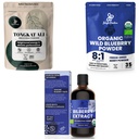 Jungle Powders Ultimate Men's Health & Wellness Bundle: 5oz Tongkat Ali Powder, 5oz Wild Blueberry Powder & 3.4oz Organic Bilberry Liquid Extract - Premium Supplements for Drive, Passion, Eyesight