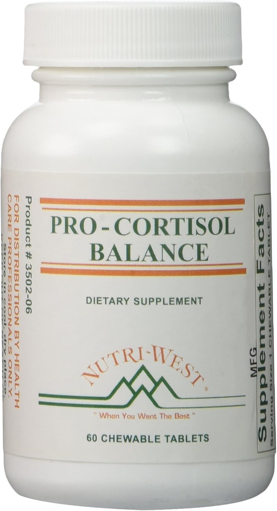 Pro-Cortisol Balance - Nutri West ilə 60 Chewable Tablet