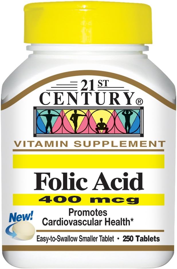 21st Century Folic Acid 400mg Tabletter, 250-talls (pakke på 2)