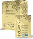 Truvani Vegansk Era Protein pulver | Banan kanel | 20g Organisk Plante Basert Protein | Single Serving reise pakker | 10 Serveringer | Keto | Gluten & Dairy Gratis | Lav karbohydrater | Nei tilsatt Sukker