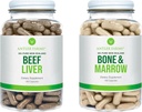 חוות אנטלר - 100% טהור ניו זילנד Beef Liver & Bone Marrow Bundle, Cold Processed Supplement