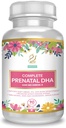 ACTIF Täydellinen prenataalinen DHA 1500 mg Omega-3, 100% luonnollinen, Organic DHA, EPA ei-GMO, 90