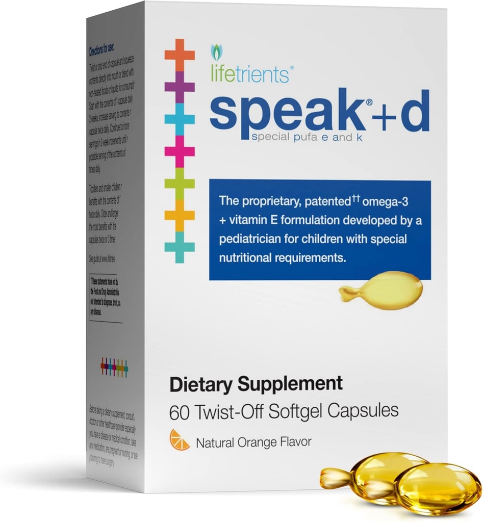 Lifetrients Speak+d Twist-Off Softgels 