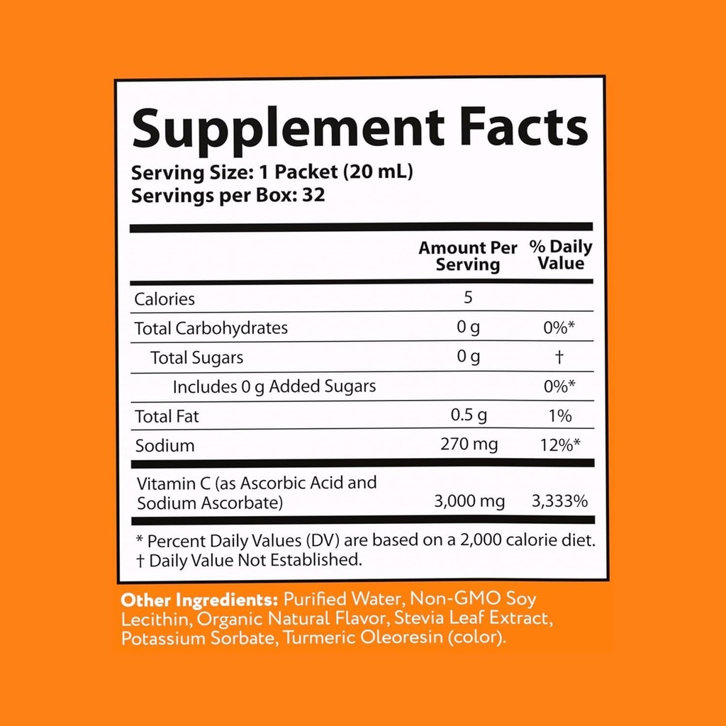 Aurora Nutracy Mega-Liposomal Vitamin C, 3000mg Vida LifeScience 32 oz Liqu