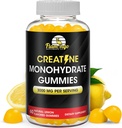 Suplemento de creatina Gummy- Lemon Flavored Creatina Monohidrato Pre Workout Chews para o impulso de enerxía, Suplemento de creatina para a construción muscular e forza, Vegan, Non-GMO 90 Conde
