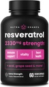 NutraChamps Resveratrol Supplement, Sağlamlıq üçün Extra Strength Formula, Immune Support, Trans-Resveratrol, Green Tea Leaf, Acai Berry & Grape Seed Özü