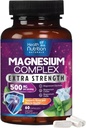 Complex Magnesium Complex Capsules 500 mg with Oxide, Glycinate, Malate, Citrate - High Absorption Complex Chelated Magnesium Mineral supplements - for Muscle, Bone and Heart Health Support - 60 Capsules