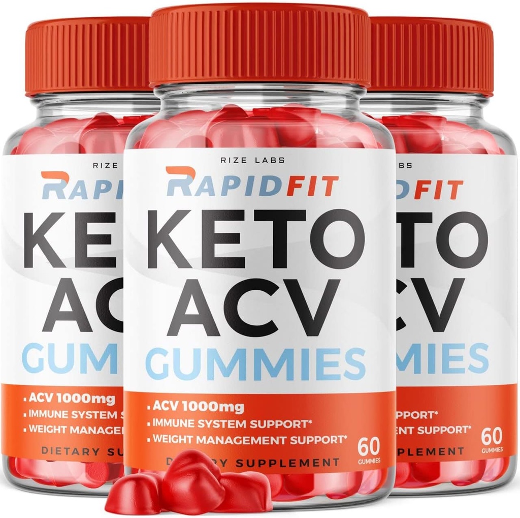 rize 实验室 - RapidFit Keto ACV Gummys for Advanced Wight Loss with Apple Cider Vinegar 补充剂 帮助减少贝利脂肪以获得额外力量(180 Gummys)
