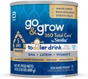 Go & Grow 360 Cuidado total por Similac Toddler bebida nutricional, tem 5 HMOs, pó, lata de 24 onças