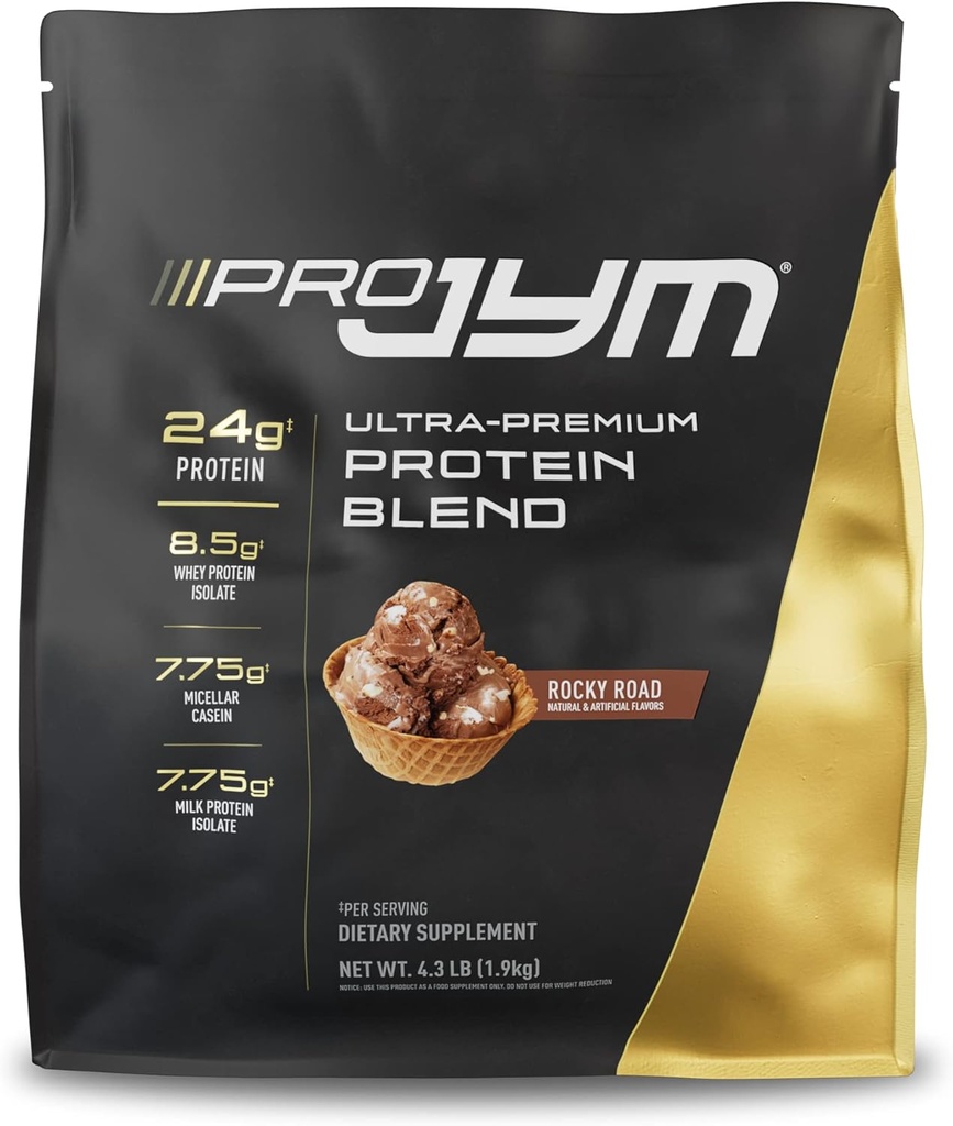 Pro JYM Rocky Road Proteine pulbere - Whey Proteine Izolates, Casein, & Milk Proteine, Lean Muscle Building for Men & Women, JYM Supplement Science, 45 Servings