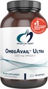 Designs for Helse OmegAvail Ultra TG Fish Oil 1200mg - Triglycerid Form Omega 3 Fish Oil Supplement med DHA / EPA - Ingen fiskbar ettersmak (120 Softgels)