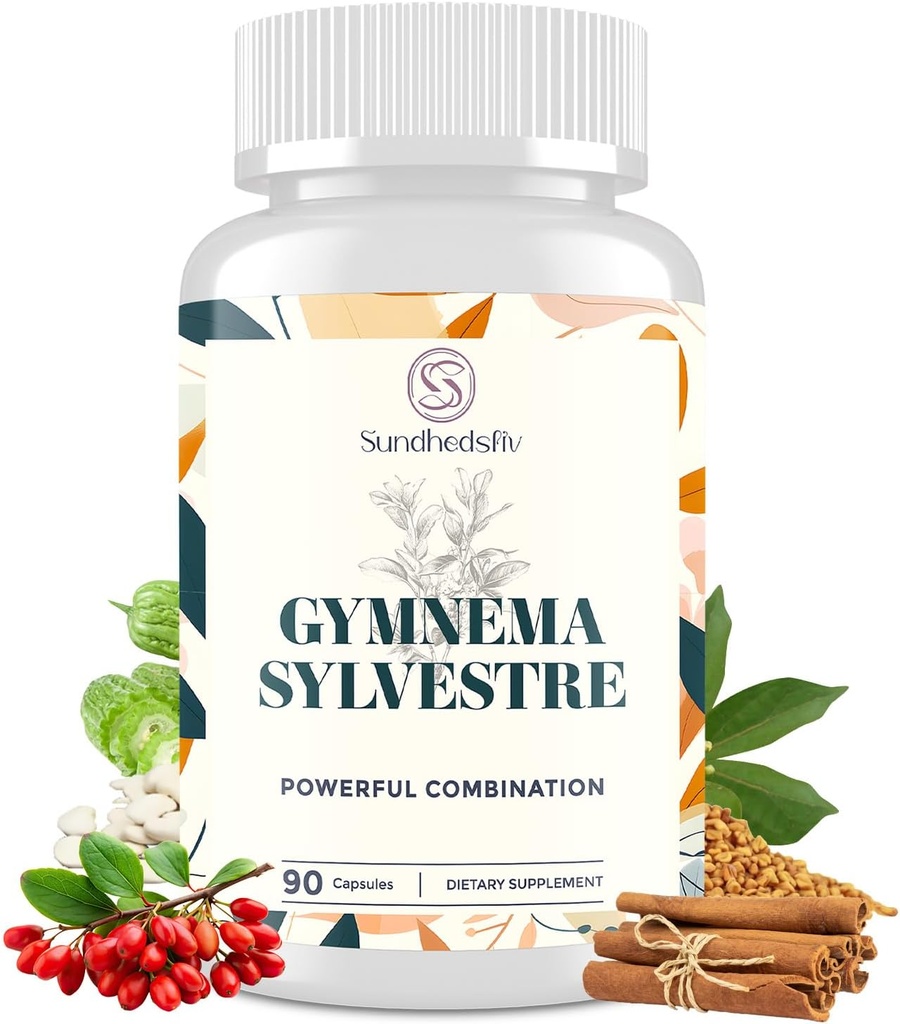 16 in 1 Blxxd Sugr Effective Gymnema Sylvestre Suplemento 2100MG  with Berberine, Cinnamon, Bitter Melon ANTE Vitaminas, Magnesium & Chromium  90 Vegan Capsules Capsules