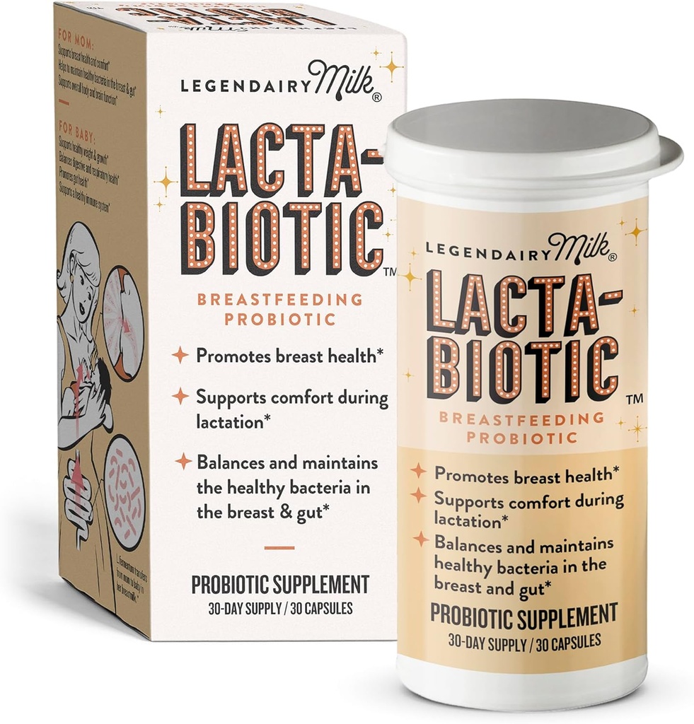 Legendaarne piim Lacta-Biotic Imetamine Probiootikum | Imetamislisandid | Rinna- ja sooletervis emale ja imikule Immuuntervis lapsele | Tervisliku imetamise päevane lisand | 30 loend