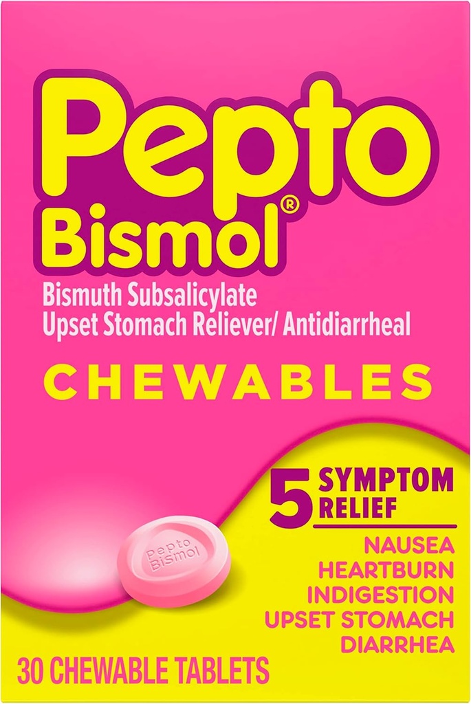 Pepto Bismol Pepto-Bismol Tablets Chewable, 30 ct.