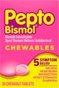 Pepto Bismol Pepto-Bismol Chewable Tablet, 30 ct,