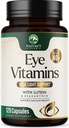Eye Vitamins & Mineral Supplement - Enthält Zink, Kupfer, Lutein, & Zeaxanthin, Unterstützt trockene Augenstränge, Vision Gesundheit für Erwachsene, Non-GMO, Vegan Augenpflege Pillen & Minerals Supplements - 120 Kapseln