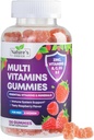 Multivitamin-Gummien mit Vitaminen A, C, D, E, B12, Zink - Tägliche Erwachsenen-Gummi-Vitamine & Mineralstoffe für Frauen und Männer, Immununterstützung Gummy Multivitamins-Ergänzung, Multi-Vitamin für Erwachsene - 120 Gummie