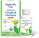 Hyland's Baby Organic Cough Syrup and Immune Support with Agave, Elderberry and Pomegranate, Soothes Cough, və Immunity, Daytime, 2 Fl. Oz.