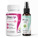 NutraBlast Boric Acid Vaginal Suppositories 600mg (30 Count) Bundle with Intimist Essential Oils Blend Spray (2 fl oz)