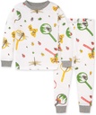 Burt's Bees Baby Boys 2 Piece Long Sleeve Tee and Pants Organic Cotton Pijama Set
