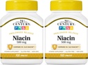 21st Century Niacin 500 mg Prolonged Sapts, 100 Count (274) (Pack of 2)