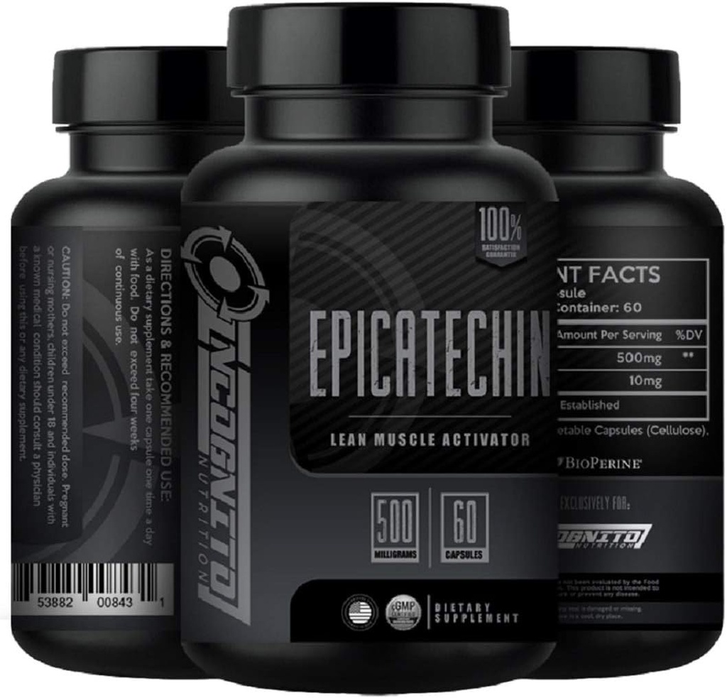 EPICATECHIN  по 500 MGS per Serving x 60 Servings Помогнете за увеличаване на протеина Синтезата на протеина