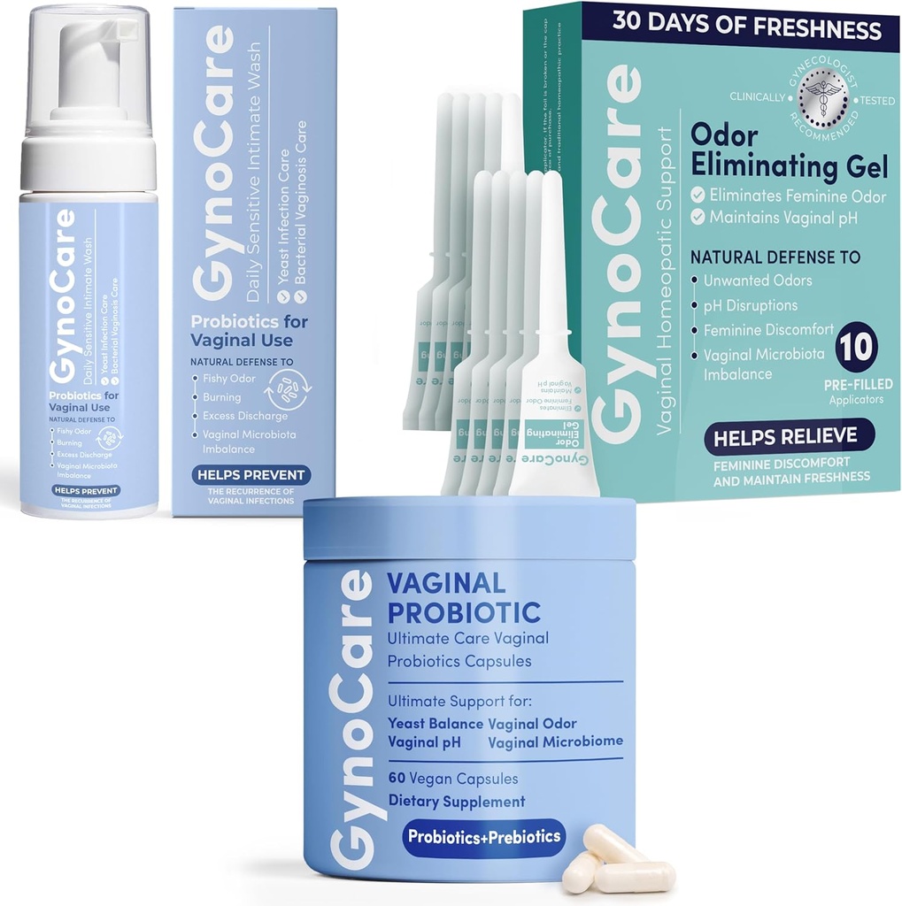 Geräumig denken Komfort Umfassende feminine Wellness Bundle – Dreifache Unterstützung für pH Balance, Odor Control und Intimate Health