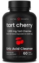 NutraChamps Organic Tart Cherry Extract Capsules - Made from Montmorency Tart Cherry Concentrate, Celery Seed & Bilberry - Supports, Sleep, Uric Acid Levels & Joint Health - 60 Vegan Capsules
