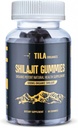 Tia Organic Himalayan Shilajit Resin Soft Gels - 60 Gummies, 600 mg- Natural Supplement for Mænd & Kvinder med over 85 Trace Minerals, Fulvic Acid og Humanic Acid Vegan Gluten Free