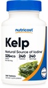 Nutricost Kelp Tablets, 325mcg of Iodine, 240 Tablets - Non-GMO, Gluten Free