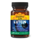 Country Life Lutein 20 mg Supplement - Certified Gluten-Free - Eye Health Support with Lutein and Zeaxanthin - Reduces Eye Strain from Screens - No Yeast, Corn, Wheat, Milk - 60 Softgels