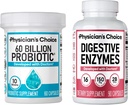 مسلسل (فيزيكيان) - (أوبتيمال غوت) الصحيّة، 60 مليار شخص من طراز Probiotic 60ct + Digestive Enzymes 90ct)