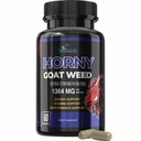 YUMMYVITE Horny Goat Weed Extra Strength - with Maca, L-Arginine, Ginseng - Boost Desire, Performance, Stamina, Energy, Non-GMO Formula, 60 Capsules