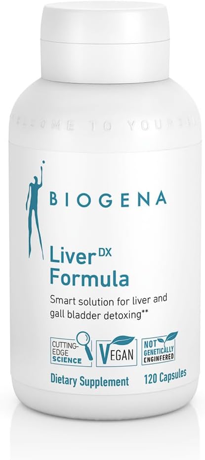 BIOGENA WISSEN SCHAFFT GESUNDHEIT LiverDX Formula Supplement - Життєвий і гал-Bladder Detoxing, Очищення та ремонт** (Молоко Цетль, Artichoke & Dandelion екстракт, Лецитин)