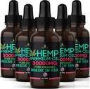 Hamp Oil-5 Pack-High Potensy Hemp Seed Oil-Organic Extract, Full Flavor Natural Benefits-Made i USA-för hud, lindring, sömn, lugn, obehag, muskler, Massage-Safe för Pets-Full Omega 3, 6, 9