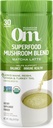 Om Mushroom Superfood Matcha Latte Blend – Grønn te Mushroom Powder med Lions Mane, Reishi, Chaga & Turkey Tail – Fokus, Rolig og Stress Support – 8,47 oz Canister (30 Serveringer)