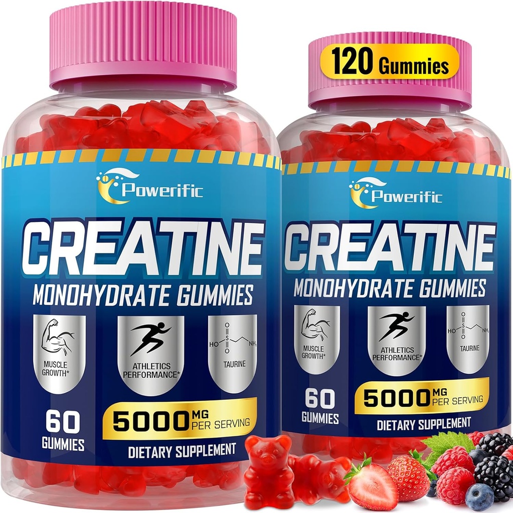 Creatine Monohydra Grudes per homes i dones Preterots amb Taurine, Vitamina B6 i B12 Creatine Mono Cyratine Chewable per a incrementar la fortalesa, l'Energia, l'Endement, el Mucle, l' Orguec (2 paquets)