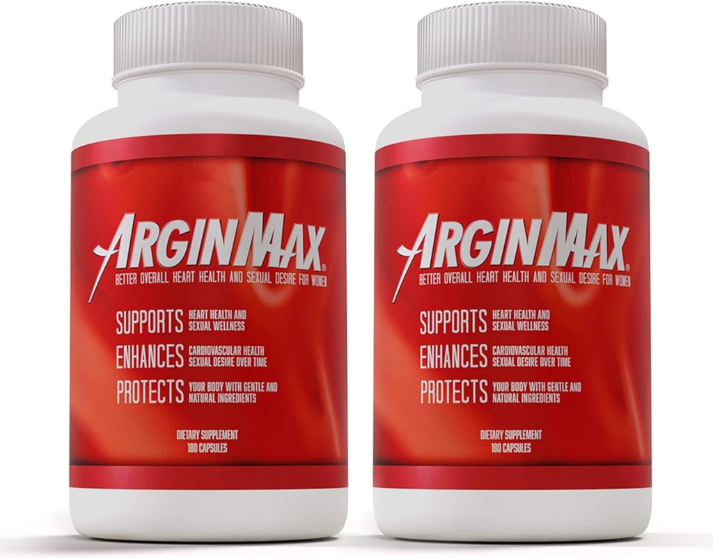 ArginMax Women's L Arginine Supplement Pre Workout Pills - Nitric Oxide Blood Flow, Oxygen Booster, Nitric Oxide Supplement - Sports Nutrition Nitric Oxide Boosters - 2 Pack, 360 Capsules