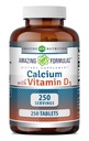Amazing Formulas Calcium 600 Mg with Vitamin D3 400 IU Tablets Supplement - Non-GMO - Gluten Free - Made in the USA - 1 Pack 250 Count