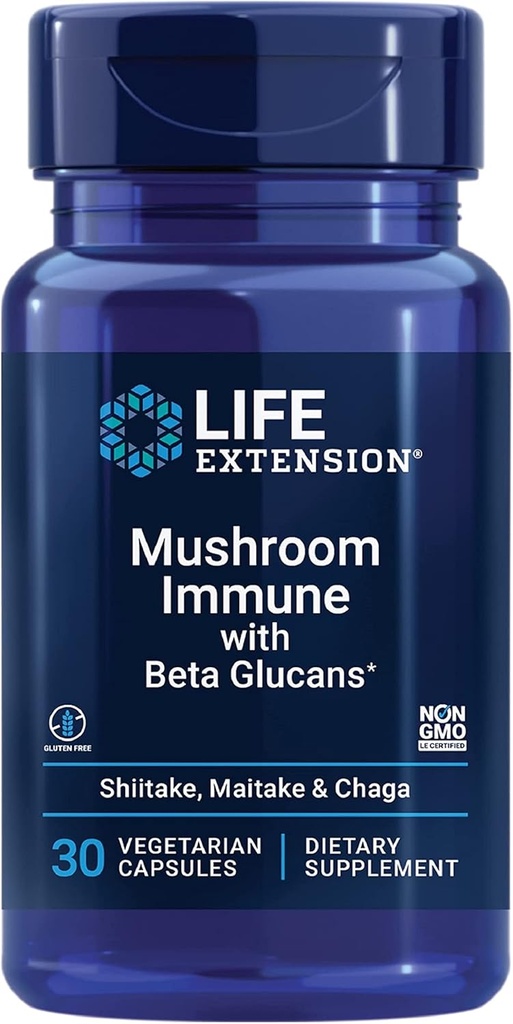 Life Extension Mushroom Immun med Beta Glucans