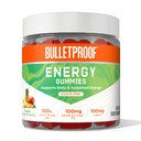 Bulletproof Sugar-Free Tropical Energy Gummies, 60 Count | Supplement for Daily & Sustained Energy with 100mg CoQ10, Daily Value of B12, 100mg Brain Octane Oil