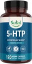 Nested Naturals 5-HTP 100 mg (5-hidroksitriptofan) - podpora za spanje in razpoloženje - 5HTP dodatek za naravno pridobljene serotonin - 120 ne-GMO, veganske kapsule