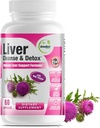 GreeNatr Liver Cleanse Detox & Repair Formula - Milk Thistle, Berberine, Ginger, Beet Root, Dandelion Root, Artichoke Extract, and Chanca Piedra for Optimal Liver Health Support (1 Bottle)