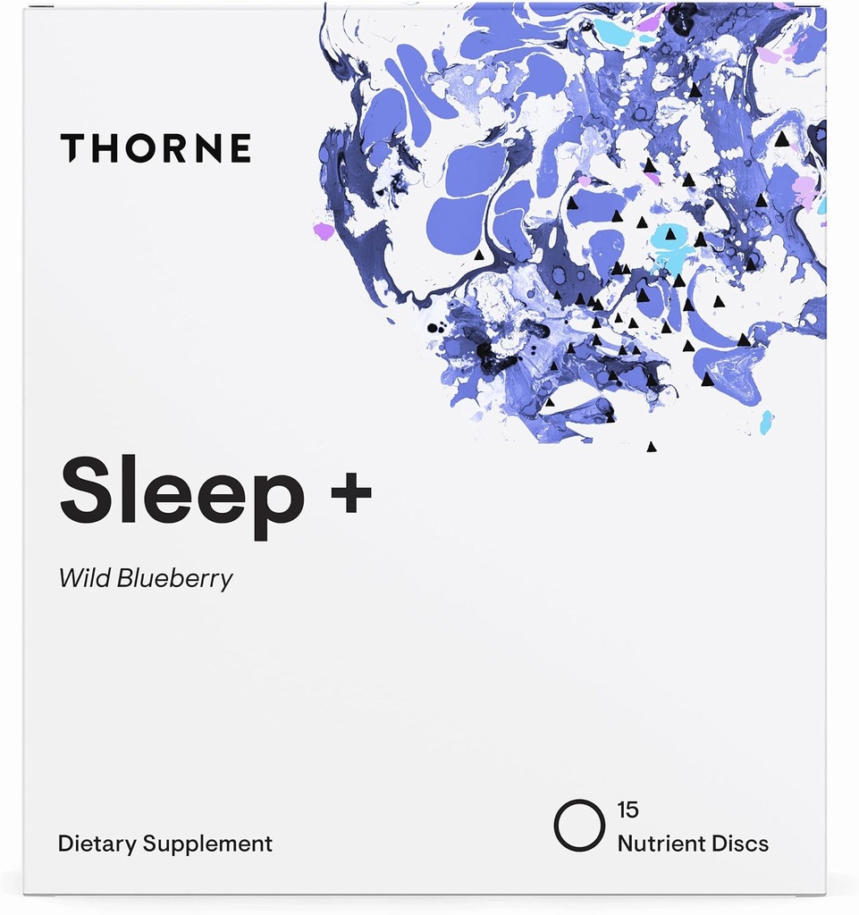 THORNE Sleep + Dissolvable Supplement Disc - Chamomile, L-Theanine and Melatonin for deep, restful Sleep - 15 Servings