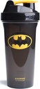 Smartshake Lite Justice League Protein Shaker Bouteille 800ml – DC Comics Bouteille d'eau, sans fuite BPA Gym Shaker Bouteille pour secouer et poudre de protéines - Batman Logo
