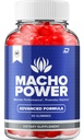 Macho Power Gummies for Men – MachoPower Male Gummies All-Natural Supplement, Power Macho Gummies Reviews (1 Pack - 60 Gummies)